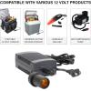 imageKoolatron 110V AC to 12V DC Power Adapter with Circuit Breaker AC to DC Power Converter 12V 5A Power Supply Black 6 Ft Cord for Portable Devices Compressor Cooler Car Fridge and More