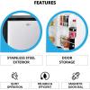 imageKoolatron 12V  110V Refrigerator  Mini Fridge With Freezer For Trucks Cool Storage For Kitchen Bedroom Office Dorms Compact Free Standing Neveras Pequepara 17 Cubic Feet Capacity White