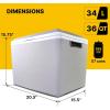 imageKoolatron 12V Electric CoolerWarmer with Handle 34L 36 qt  Portable Thermoelectric Fridge for Camping Travel Road Trips and Picnics  Compact Lightweight and Durable
