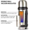 imageKoolatron 12V Heated Mug With Cup  Portable Electric Mugs for Car Truck RV Boat Insulated Travel Mug for Coffee Tea Milk Push Button Dispenser Stainless Steel