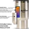 imageKoolatron 12V Travel Mug  USB Powered Insulated With Heater 500 mL 17 oz  Leakproof Portable Tumbler for Hot And Cold Beverages In Car SUV Truck Office Home Dorm Stainless Steel