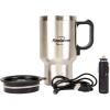 imageKoolatron 12V Travel Mug  USB Powered Insulated With Heater 500 mL 17 oz  Leakproof Portable Tumbler for Hot And Cold Beverages In Car SUV Truck Office Home Dorm Stainless Steel
