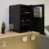 imageKoolatron 18 Bottle Dual Zone Wine Cooler Black Wine Fridge 17 cu ft 48L Freestanding Wine Cellar Red White Sparkling Wine Storage for Home Bar Kitchen Apartment Condo