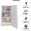 imageKoolatron 31 Cubic Feet Capacity White Upright freezer  3 Wire Baskets Garage Ready Meat Storage Manual Defrost Space Saving Congelador For Home Apartment Basement Dorm Room