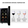 imageKoolatron 8 Bottle Wine Cooler Black Thermoelectric Wine Fridge 08 cu ft 23L Freestanding Wine Cellar Red White and Sparkling Wine Storage for Small Kitchen Apartment Condo RV