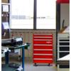 imageKoolatron Compact HeavyDuty Rolling Tool Chest with 18 Cu Ft Mini Fridge 3 Drawers Adjustable Shelf Swivel Wheels Efficient Compressor Cooling Red Finish Garage Workshop OrganizerRedSilver