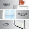 imageKoolatron Cosmetics Fridge wLighted Makeup Mirror 6L Portable Skincare Refrigerator wLED Ring Light 12 Volt DC and 110 Volt AC Cords Beauty Serum Face Mask Home Travel Hotel Dorm Office