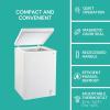 imageKoolatron Deep Freezer  35 Cubic Feet White Chest Freezer 1 Wire Basket Garage Ready Meat Storage Front Drain Congelador For Home Apartment Basement Dorm Cottage Manual Defrost Stand Up