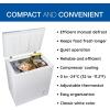 imageKoolatron Deep Freezer  50 Cubic Feet Chest Freezer 1 Wire Basket Garage Ready Meat Storage Front Drain Congelador For Home Apartment Basement Dorm Cottage Manual Defrost Stand Up White