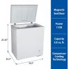 imageKoolatron Deep Freezer  50 Cubic Feet Chest Freezer 1 Wire Basket Garage Ready Meat Storage Front Drain Congelador For Home Apartment Basement Dorm Cottage Manual Defrost Stand Up White