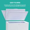 imageKoolatron Deep Freezer  70 Cubic Feet White Chest Freezer 1 Wire Basket Garage Ready Meat Storage Front Drain Congelador For Home Apartment Basement Dorm Cottage Manual Defrost Stand Up