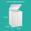imageKoolatron Deep Freezer  Chest Freezer 1 Wire Basket Garage Ready Meat Storage Front Drain Congelador For Home Apartment Basement Dorm Cottage Manual Defrost Stand Up 35 Cubic Feet White