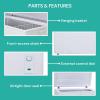 imageKoolatron Deep Freezer  Chest Freezer 1 Wire Basket Garage Ready Meat Storage Front Drain Congelador For Home Apartment Basement Dorm Cottage Manual Defrost Stand Up 70 Cubic Feet White