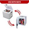 imageKoolatron Electric Portable Cooler Plug in 12V Car CoolerWarmer 27 L 29 qt No Ice Thermo Electric Portable Fridge for Camping Travel Road Trips Trucking with 12 Volt DC PowerGrayWhite