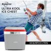 imageKoolatron Ice Chest Cooler  Portable Cooler with w Locking Carry Handle Vintage Style Insulated for Camping Snacks Lunch Day TripsBeach Picnic BBQs Tailgating Fishing 32 Can Ice Box 25Lgrey