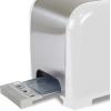 imageKoolatron Kenmore 2Slice Toaster Stainless Steel Red and Silver with Extra Wide Slots SelfAdjusting Bread Guides Defrost Bagel and Removable Crumb Tray Small KKTS2SR AZWhite