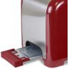 imageKoolatron Kenmore 2Slice Toaster Stainless Steel Red and Silver with Extra Wide Slots SelfAdjusting Bread Guides Defrost Bagel and Removable Crumb Tray Small KKTS2SR AZRed