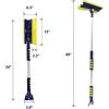 imageKoolatron Michelin Colossal Extendable 3449quot Snow Brush for Trucks Swivel Head Squeegee Ice Scraper Ergonomic Scratch Free Auto Window Snowbrush Windshield Broom for Car SUV
