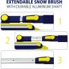 imageKoolatron Michelin Ultra Duty Extendable 4363quot Snow Brush for Trucks XL Swivel Head Squeegee Ice Scraper Ergonomic Scratch Free Auto Window Snowbrush Windshield Broom for Car SUV2 Pack