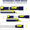 imageKoolatron Michelin Ultra Duty Extendable 4363quot Snow Brush for Trucks XL Swivel Head Squeegee Ice Scraper Ergonomic Scratch Free Auto Window Snowbrush Windshield Broom for Car SUV1 Pack