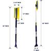 imageKoolatron Michelin Ultra Duty Extendable 4363quot Snow Brush for Trucks XL Swivel Head Squeegee Ice Scraper Ergonomic Scratch Free Auto Window Snowbrush Windshield Broom for Car SUV1 Pack