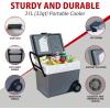 imageKoolatron Portable Cooler  Electric Cooler for Car Camping Travel 12 V Insulated Hard Sided Refrigerator for Vehicle Boat Truck No Ice Cooling Cools DrinksFood for Road Trip 36 qtW65