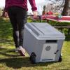 imageKoolatron Portable Cooler  Electric Cooler for Car Camping Travel 12 V Insulated Hard Sided Refrigerator for Vehicle Boat Truck No Ice Cooling Cools DrinksFood for Road Trip 36 qtWheeled