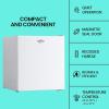 imageKoolatron Refrigerator  17 Cubic Feet Capacity White Mini Fridge With Freezer For Kitchen Bedroom office Dorms Cool Storage For Wine Beverages Compact Free Standing Neveras Pequepara