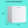 imageKoolatron Refrigerator  17 Cubic Feet Capacity White Mini Fridge With Freezer For Kitchen Bedroom office Dorms Cool Storage For Wine Beverages Compact Free Standing Neveras Pequepara