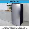 imageKoolatron Refrigerator  Fridge With Freezer For Kitchen Bedroom office Dorms Cool Storage For Wine Beverages Compact Free Standing Neveras Pequepara 62 Cubic Feet Capacity White