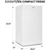 imageKoolatron Refrigerator  Mini Fridge With Freezer For Kitchen Bedroom office Dorms Cool Storage For Wine Beverages Compact Free Standing Neveras Pequepara 32 Cubic Feet Capacity White