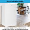 imageKoolatron Refrigerator  Mini Fridge With Freezer For Kitchen Bedroom office Dorms Cool Storage For Wine Beverages Compact Free Standing Neveras Pequepara 32 Cubic Feet Capacity White