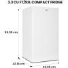 imageKoolatron Refrigerator  Mini Fridge With Freezer For Kitchen Bedroom office Dorms Cool Storage For Wine Beverages Compact Free Standing Neveras Pequepara 32 Cubic Feet Capacity White