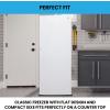 imageKoolatron Upright freezer  4 x fixed grid shelves Garage Ready Meat Storage Manual Defrost Space Saving Congelador For Home Apartment Basement Dorm Room 70 Cubic Feet Capacity White