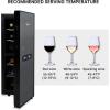 imageKoolatron Urban Series 12 Bottle Wine Cooler Refrigerator Dual Zone Thermoelectric Wine Fridge Freestanding Wine Cellar for Red White Sparkling Wine Ideal for Kitchen Apartment RV
