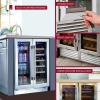 imageKoolatron Wine Fridge  Under Counter Wine Cooler 18 Bottle and 56 Beverage Can Chiller Built in Wine Cabinet for Champagne White ampamp Red Wine Bar Dual Zone Freestanding Cellar Stainless Steel