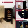 imageKoolatron Wine Fridge  Wine Cooler 12 Bottle Wine Cabinet for Champagne Red ampamp White Wine with Beech Wood Racks Freestanding Cellar For Bar Home Small Kitchen