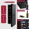 imageKoolatron Wine Fridge  Wine Cooler 12 Bottle Wine Cabinet for Champagne White ampamp Redwine with Beech Wood Racks Freestanding Cellar For Bar Home Small Kitchen