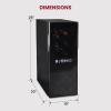 imageKoolatron Wine Fridge  Wine Cooler 12 Bottle Wine Cabinet for Champagne White ampamp Redwine with Beech Wood Racks Freestanding Cellar For Bar Home Small Kitchen