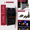 imageKoolatron Wine Fridge  Wine Cooler 29 Bottle Cabinet for Champagne Red ampamp Whitewine Dual Zone Freestanding Cellar For Bar Home Kitchen Double Paned Glass Door 86L29 Bottle