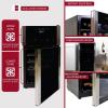 imageKoolatron Wine Fridge  Wine Cooler 29 Bottle Cabinet for Champagne Red ampamp Whitewine Dual Zone Freestanding Cellar For Bar Home Kitchen Double Paned Glass Door 86L29 Bottle