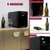imageKoolatron Wine Fridge  Wine Cooler 6 Bottle Cabinet for Champagne Red ampamp Whitewine Freestanding Cellar For Bar Home Small Kitchen Double Paned Glass Door