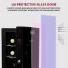 imageKoolatron Wine Fridge  Wine Cooler 6 Bottle Cabinet for Champagne Red ampamp Whitewine Freestanding Cellar For Bar Home Small Kitchen Double Paned Glass Door