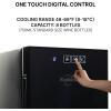 imageKoolatron Wine Fridge  Wine Cooler 8 Bottle Wine Cabinet for Champagne Red White Wine Thermoelectric Freestanding Celler For Bar Home Kitchen Double Paned Glass Door 23L8 Bottles