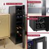 imageKoolatron Wine Fridge 18 Bottle Wine Cooler for Champagne White ampamp Red Wine Dual Zone Freestanding Cellar For Bar Home Kitchen Home Double Paned Glass Door 53L