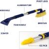 imageMichelin Snow Brush for Car Windshield  Ice Scraper with 3450 Hybrid Extendable Handle Ergonomic MultiTool Detachable Swivel Head NonSlip Foam Grip Heavy Duty Snow Remover for SUV Truck