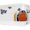 imageMiller Light Ice Chest Cooler  Portable Ice Bucket with Bottle Opener Vintage Style Insulated for Camping Beach Picnic RV BBQs Tailgating Fishing SteelBelted 85 Can Ice Box 51L 54 qt