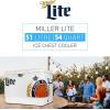 imageMiller Light Ice Chest Cooler  Portable Ice Bucket with Bottle Opener Vintage Style Insulated for Camping Beach Picnic RV BBQs Tailgating Fishing SteelBelted 85 Can Ice Box 51L 54 qt