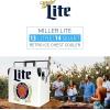 imageMiller Light Retro Ice Chest Cooler  Portable Ice Bucket with Bottle Opener Vintage Style Insulated for Camping Beach Picnic RV BBQs Tailgating Fishing 18 Can Ice Box 13L 14 qt