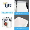 imageMiller Light Retro Ice Chest Cooler  Portable Ice Bucket with Bottle Opener Vintage Style Insulated for Camping Beach Picnic RV BBQs Tailgating Fishing 18 Can Ice Box 13L 14 qt